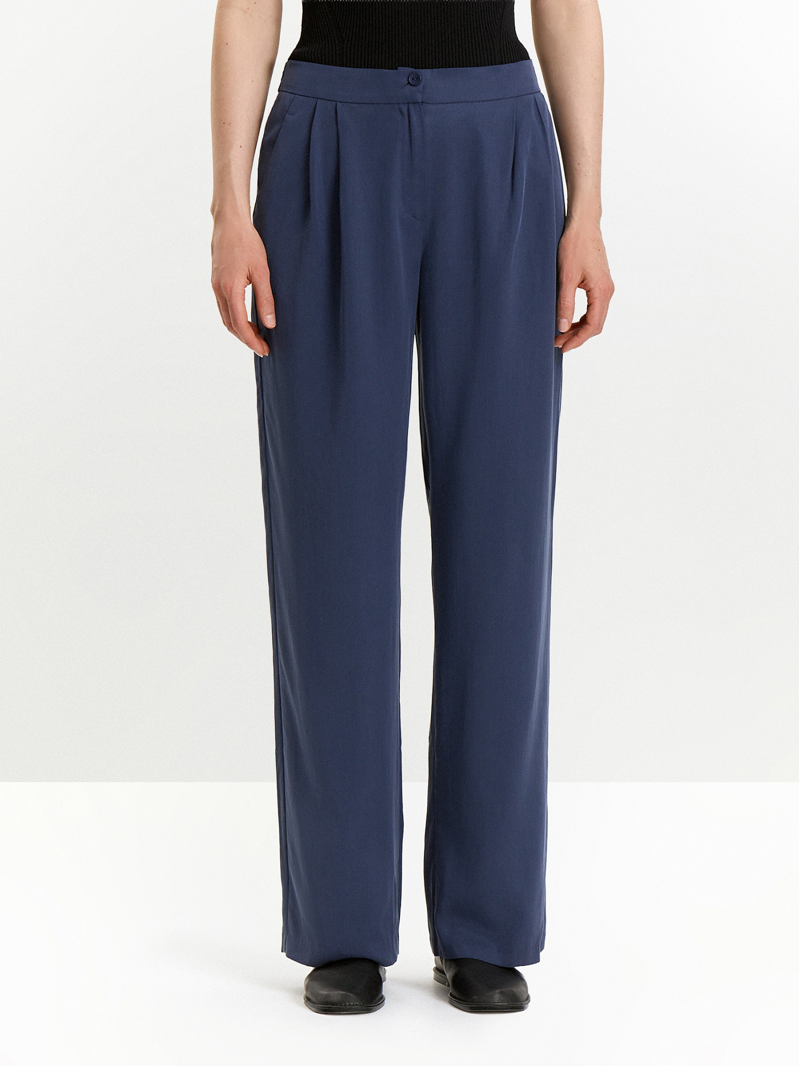 Брюки на резинке из 100% тенсела